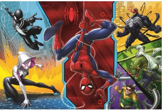 Пазл "100" - Перевернутий, Disney Marvel Spiderman, Trefl, 16347 1