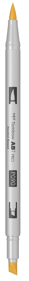 Маркер двосторонній на спиртовій основі ABT PRO ABTP-090, світло-жовтий ТМ "Tombow" 3