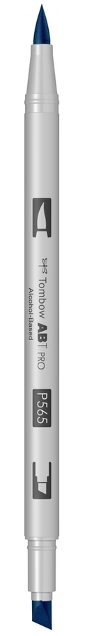 Маркер двосторонній на спиртовій основі ABT PRO ABTP-565, глибокий синій ТМ "Tombow" 3