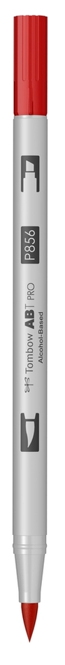 Маркер двухсторонний на спиртовой основе ABT PRO ABTP-856, китайский красный ТМ "Tombow" 2