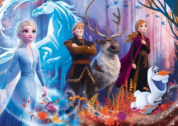 Пазл "100" - Магия Frozen / Disney Frozen 2, Trefl, 16366 1