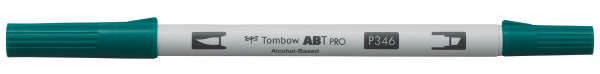 Маркер двосторонній на спиртовій основі ABT PRO ABTP-346, зелений морський ТМ "Tombow"