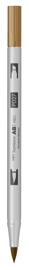 Маркер двухсторонний на спиртовой основе ABT PRO ABTP-027, охра темная ТМ "Tombow" 2