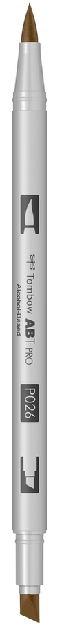 Маркер двухсторонний на спиртовой основе ABT PRO ABTP-027, охра темная ТМ "Tombow" 3