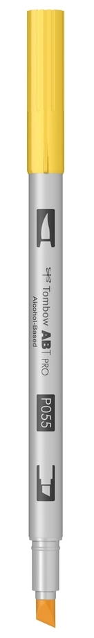Маркер двосторонній на спиртовій основі ABT PRO ABTP-055, яскраво-жовтий ТМ "Tombow" 1