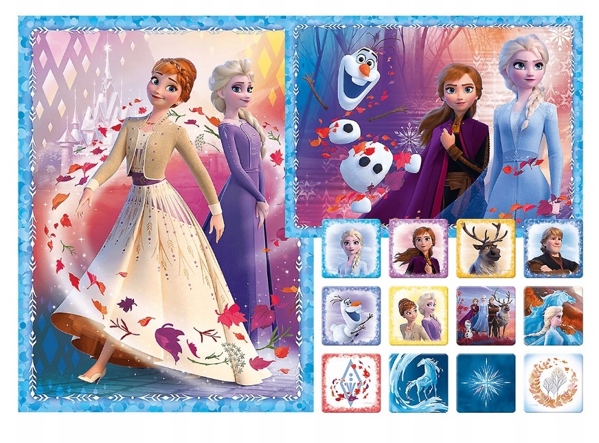 Пазл "2в1+пам`ятки "- Загадкова земля/Disney Frozen 2, Trefl 90814 1