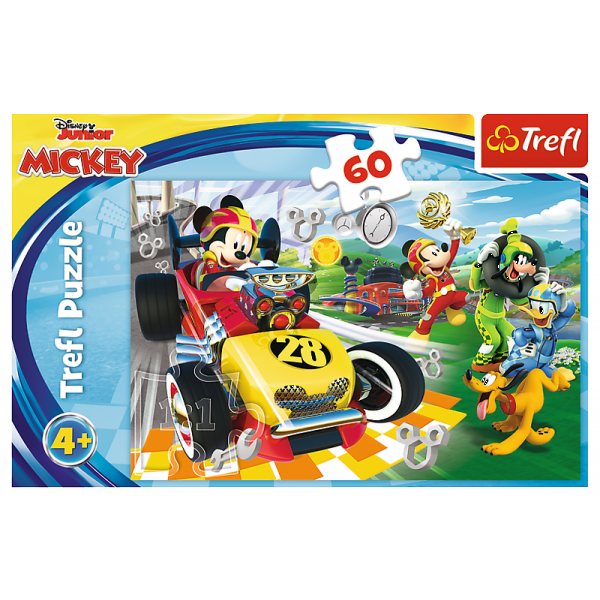 Пазл "60" - Ралі з друзями/Disney Mickey and the Roadster Racers Trefl, 17322 1