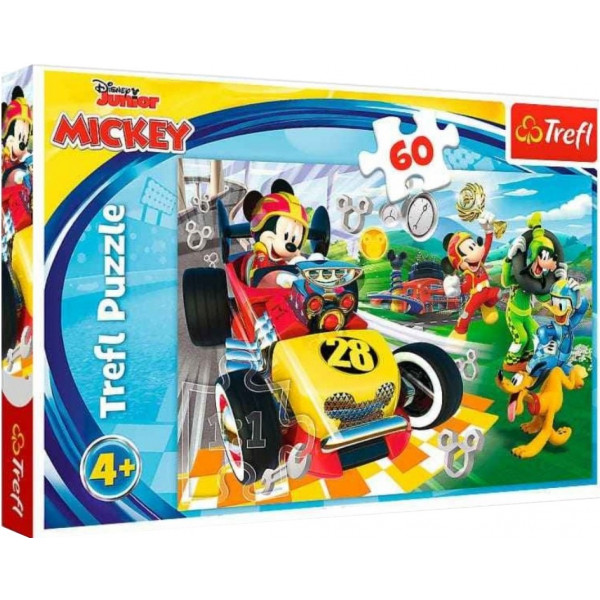 Пазл "60" - Ралі з друзями/Disney Mickey and the Roadster Racers Trefl, 17322