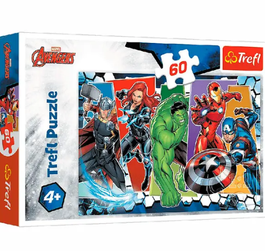 Пазл "60" - Месники Непереможні / Disney Marvel The Avengers, Trefl, 17357