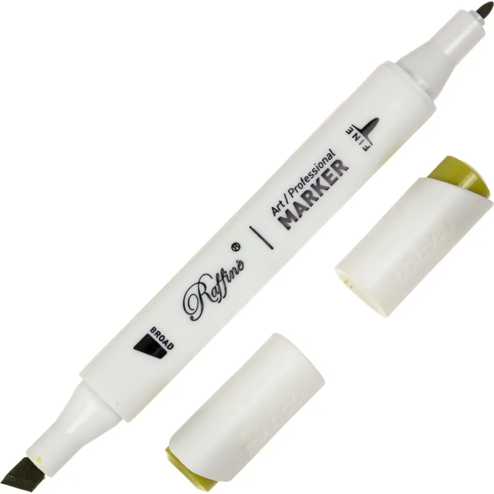Скетч-маркер двосторонній Raffine Pale olive (Y025), 7800-6CB Marco 1