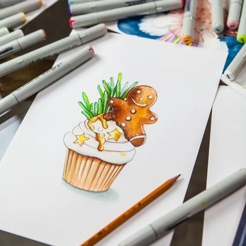 Маркер двосторонній Бронзовий, Y552, 99IDEAS 1