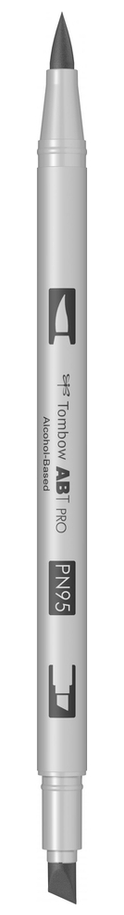 Маркер двосторонній на спиртовій основі ABT PRO ABTP-N95, холодний сірий 1 ТМ "Tombow" 3