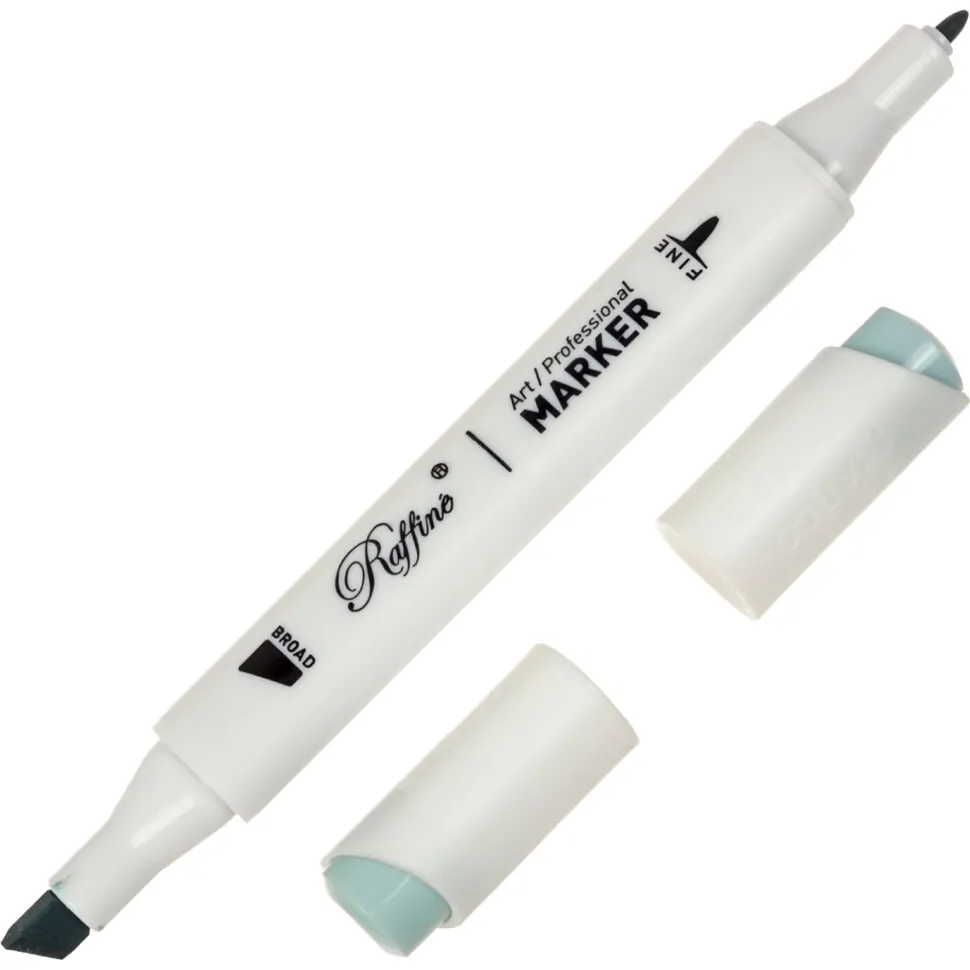 Скетч-маркер двосторонній Raffine Celestial  blue (B411), 7800-6CB Marco 1