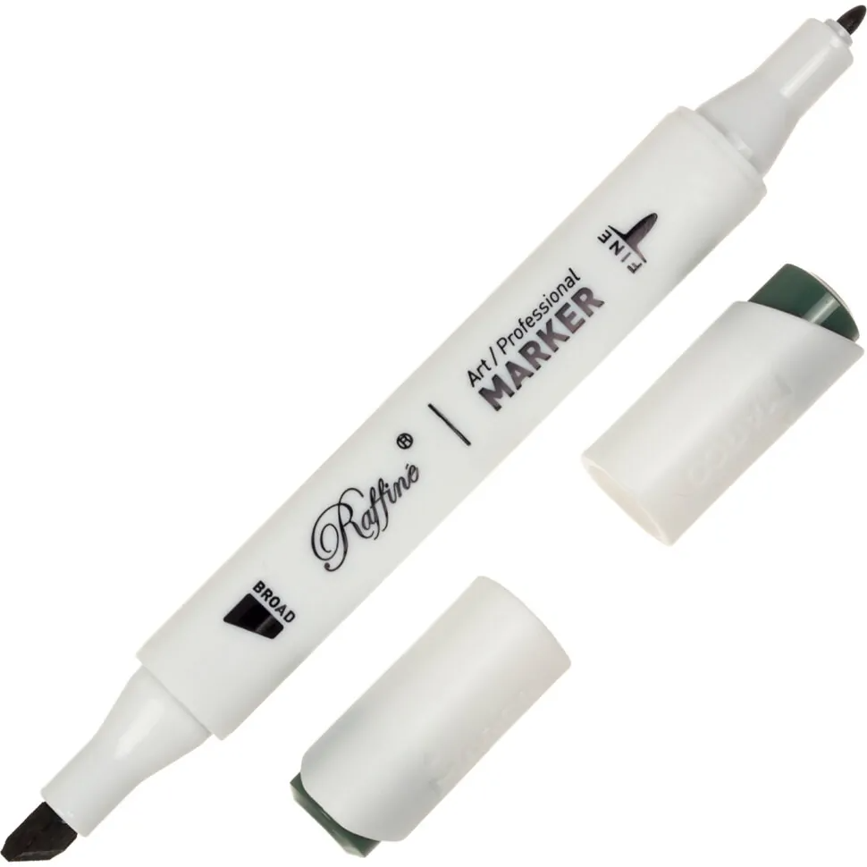 Скетч-маркер двосторонній Raffine Chromium oxide green (B962), 7800-6CB Marco 1