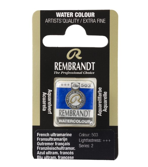 Краска акварельная Rembrandt 503 Ультрмарин, кювета, Royal Talens