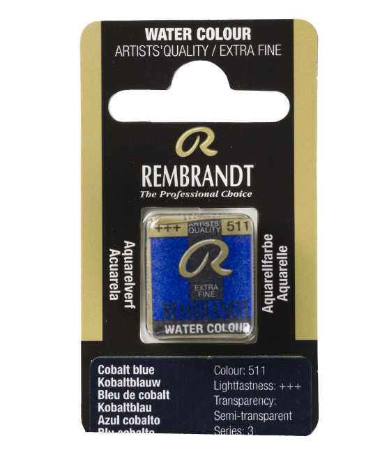Краска акварельная Rembrandt 511 Кобальт синий, кювета, Royal Talens