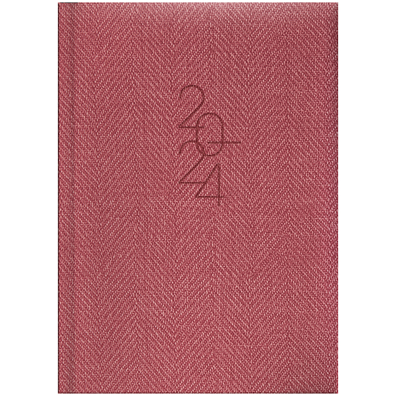 Ежедневник 2024 карманный, Tweed, красный, 73-736 31 204