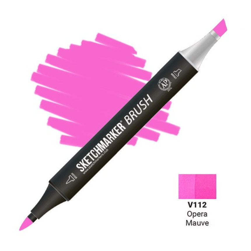 Маркер двусторонний SKETCHMARKER Brush Розово-лиловый, SMB-V112