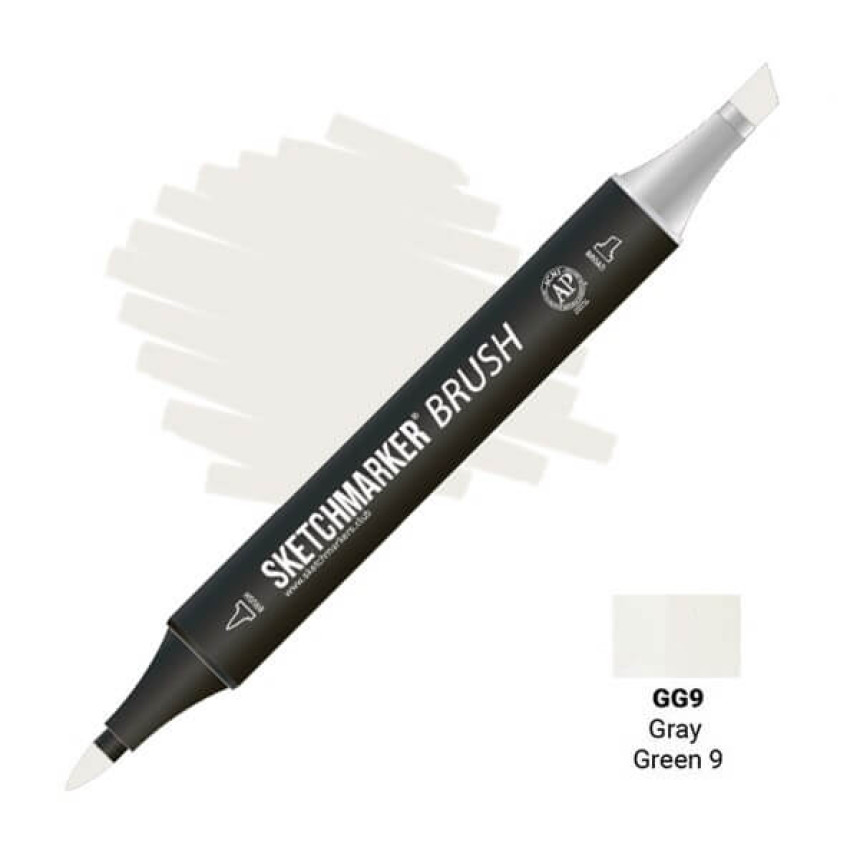 Маркер двухсторонний SKETCHMARKER Brush Серо-зеленый 9, SMB-GG9