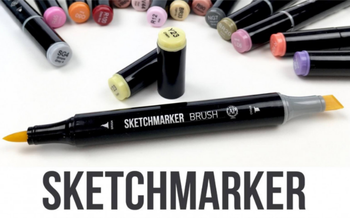Маркер двосторонній SKETCHMARKER Brush Аметист, SMB-V114 2