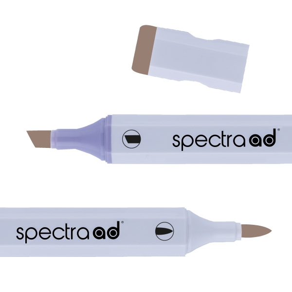 Маркер двухсторонний Spectra AD 02 Темно-коричневый, 002-SADM