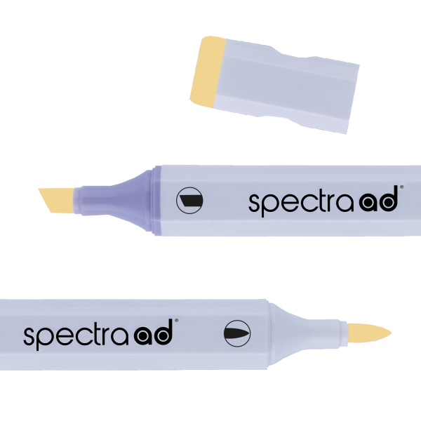 Маркер двусторонний Spectra AD 09 Мед желтый, 009-SADM