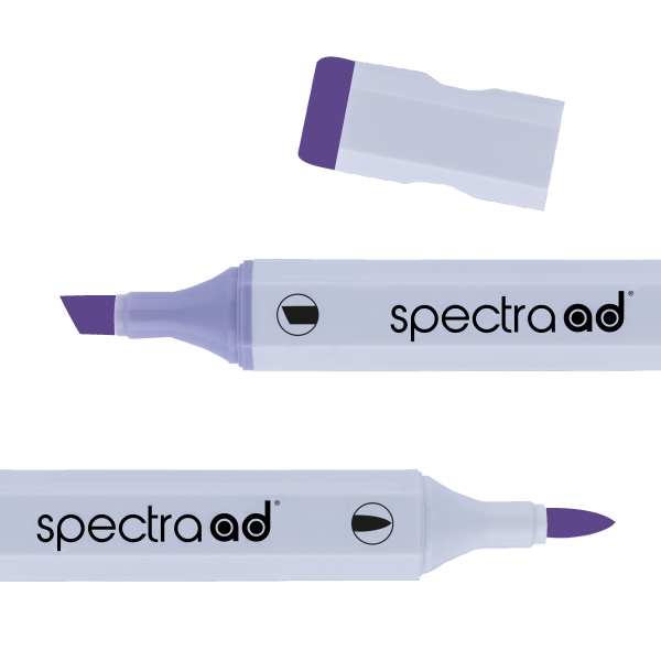 Маркер двухсторонний Spectra AD 10 Пурпурный, 010-SADM