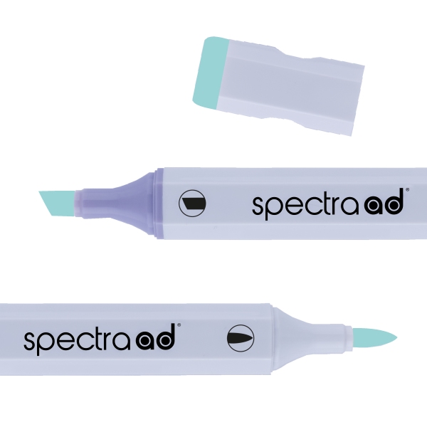Маркер двухсторонний Spectra AD 15 Горизонт Синий, 015-SADM