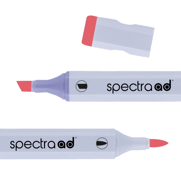 Маркер двосторонній Spectra AD 19 Червоний мак, 019-SADM