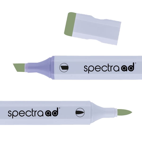 Маркер двосторонній Spectra AD 48 Зелений лист, 048-SADM