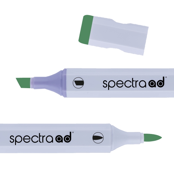 Маркер двосторонній Spectra AD 49 Темно-зелений, 049-SADM