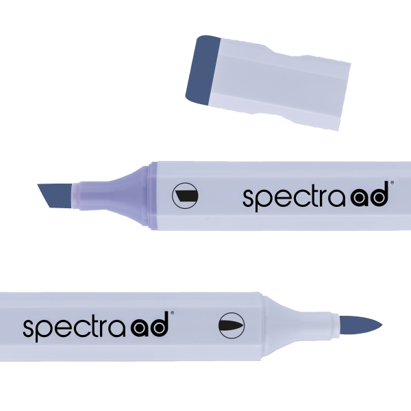 Маркер двухсторонний Spectra AD 73 Темно-синий, 073-SADM