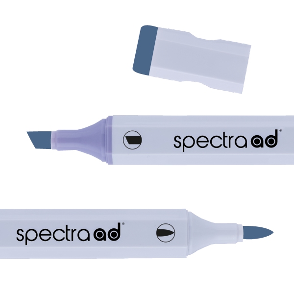 Маркер двухсторонний Spectra AD 74 Чернила синие, 074-SADM