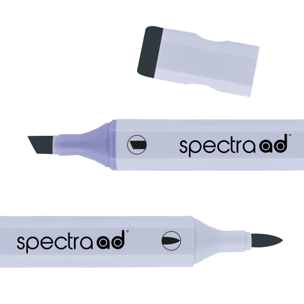 Маркер двухсторонний Spectra AD 83 Базовый серый 6, 083-SADM