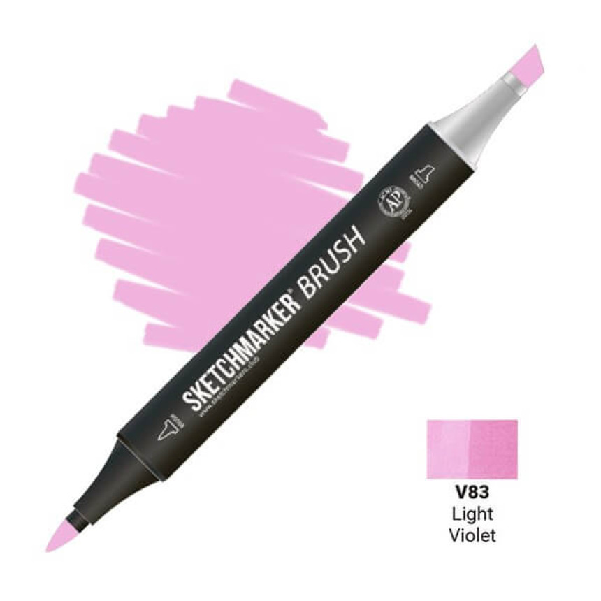 Маркер двухсторонний SKETCHMARKER Brush Светло-фиолетовый, SMB-V83