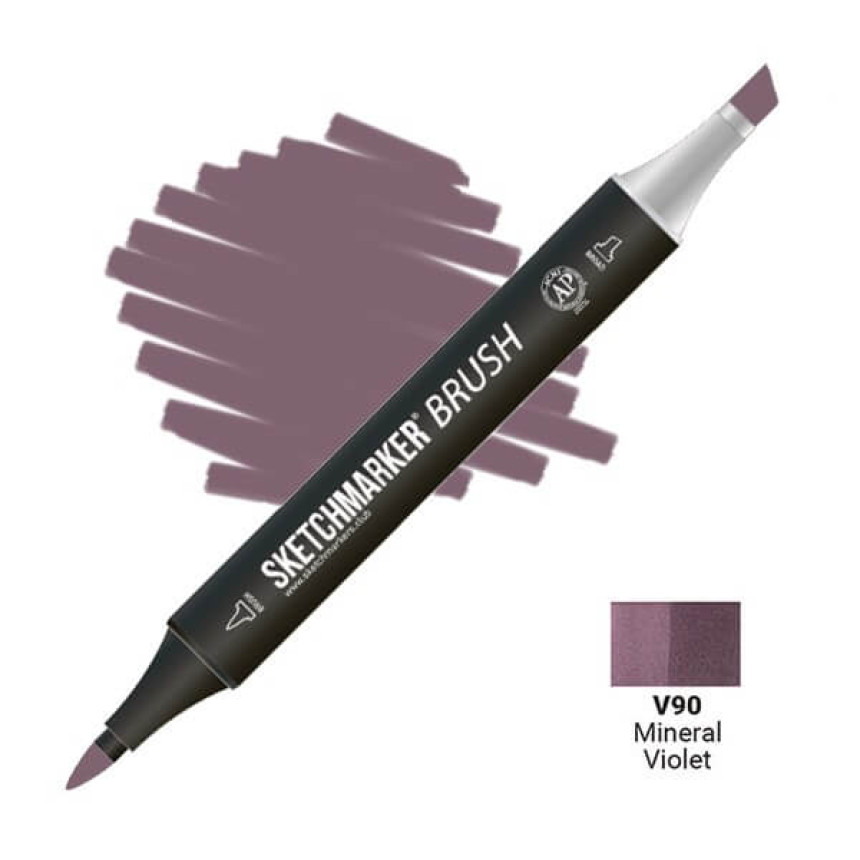 Маркер двусторонний SKETCHMARKER Brush Фиолетовый минерал, SMB-V90