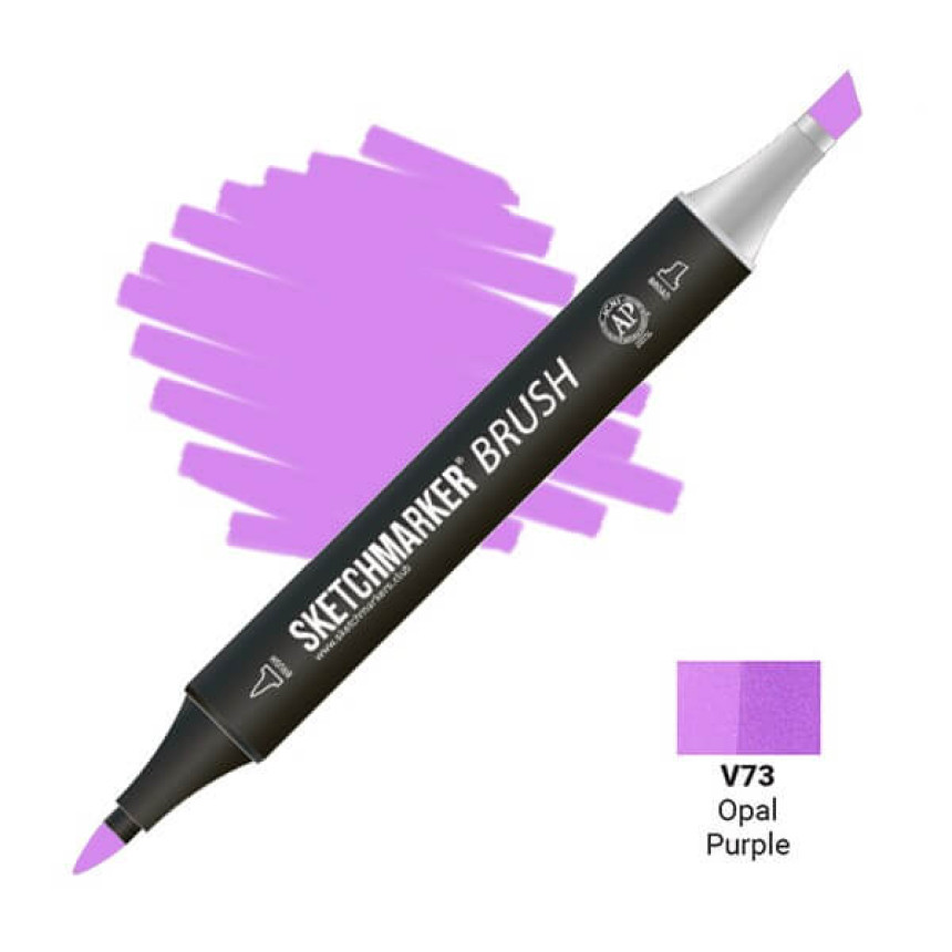 Маркер двухсторонний SKETCHMARKER Brush Фиолетовый опал, SMB-V73