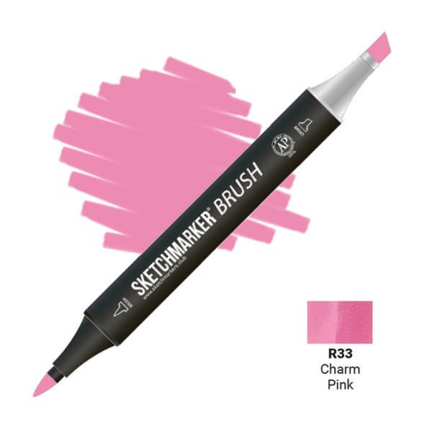 Маркер двусторонний SKETCHMARKER Brush Волшебный розовый, SMB-R33