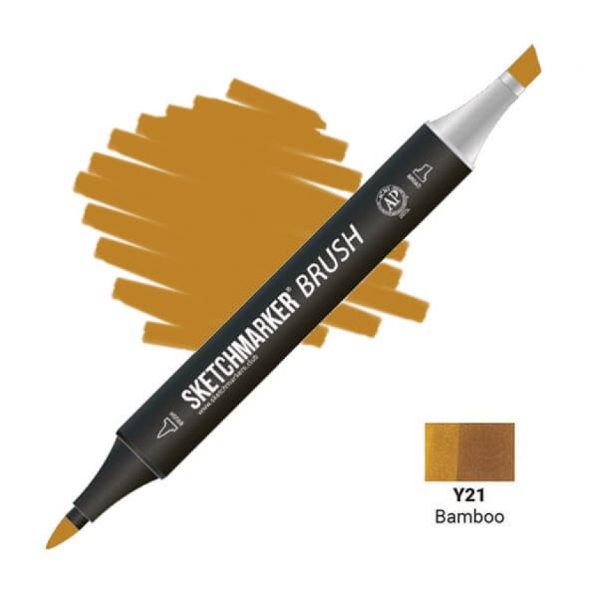 Маркер двухсторонний SKETCHMARKER Brush Бамбук, SMB-Y21