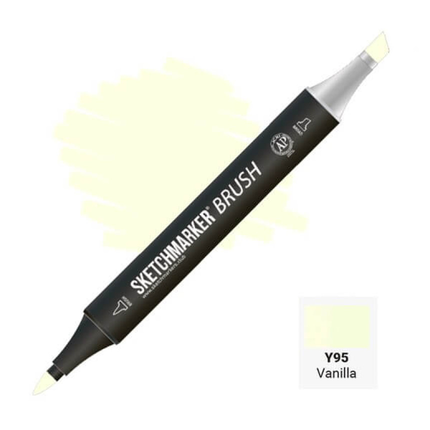 Маркер двухсторонний SKETCHMARKER Brush Ванильный, SMB-Y95
