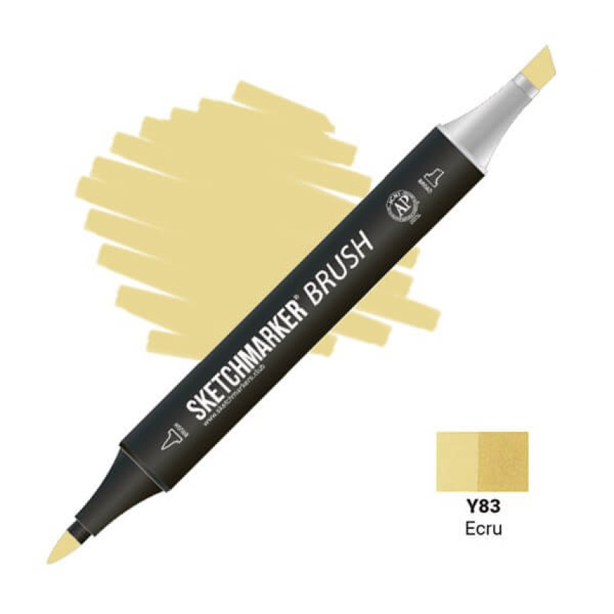 Маркер двухсторонний SKETCHMARKER Brush Экрю, SMB-Y83