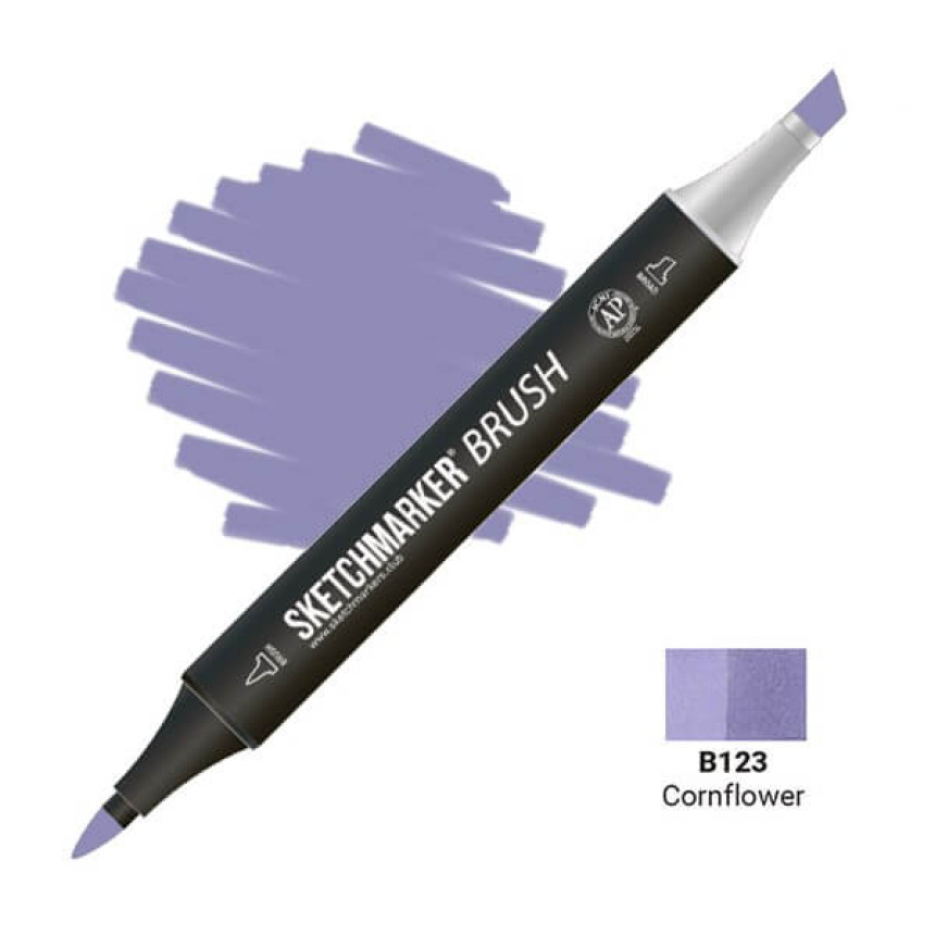 Маркер двосторонній SKETCHMARKER Brush Волошка, SMB-B123