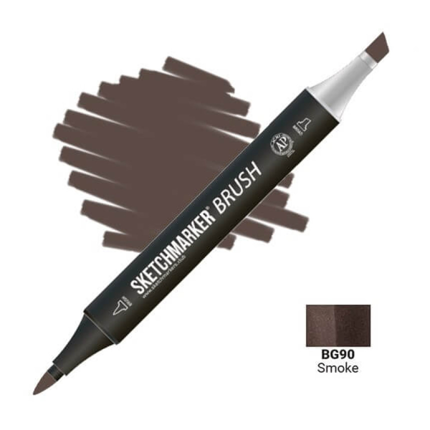 Маркер двосторонній SKETCHMARKER Brush Дим, SMB-BG90