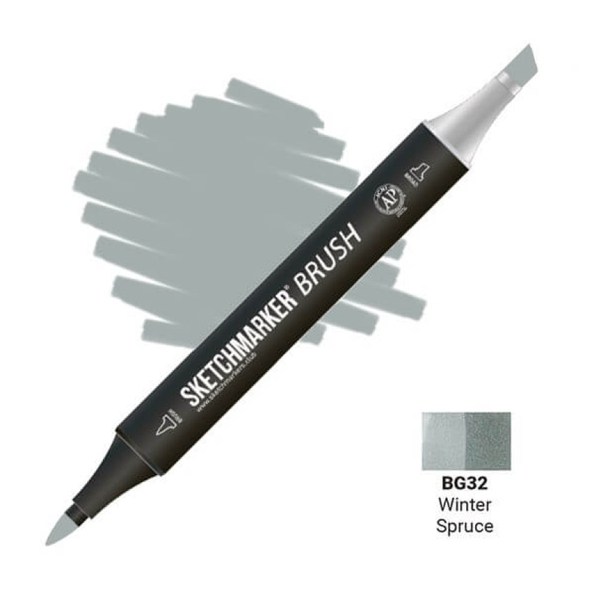 Маркер двосторонній SKETCHMARKER Brush Зимова смерека, SMB-BG32