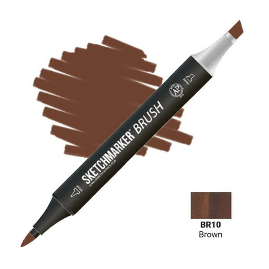 Маркер двосторонній SKETCHMARKER Brush Коричневий, SMB-BR10