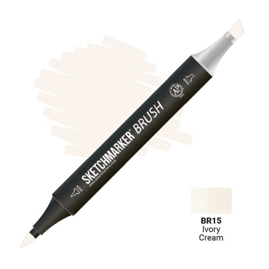 Маркер двосторонній SKETCHMARKER Brush Кремовий, SMB-BR15