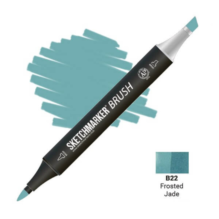 Маркер двосторонній SKETCHMARKER Brush Морозний нефрит, SMB-B22