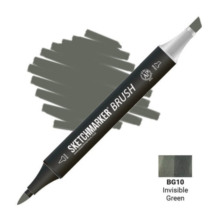 Маркер двосторонній SKETCHMARKER Brush Невидимий зелений, SMB-BG10