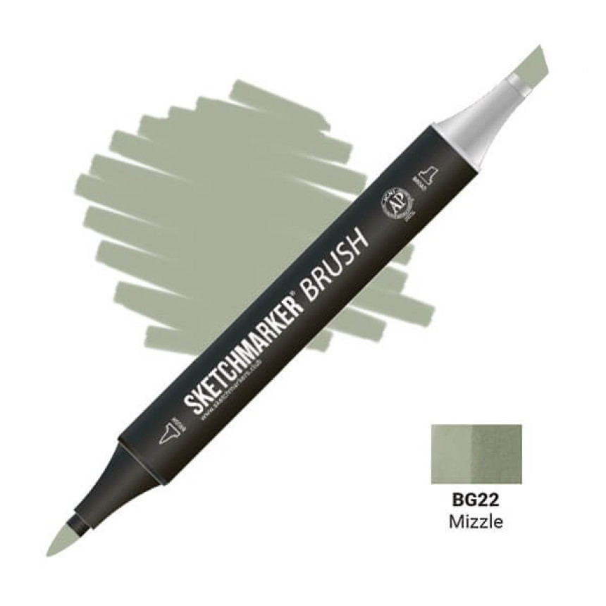 Маркер двосторонній SKETCHMARKER Brush Паморозь, SMB-BG22