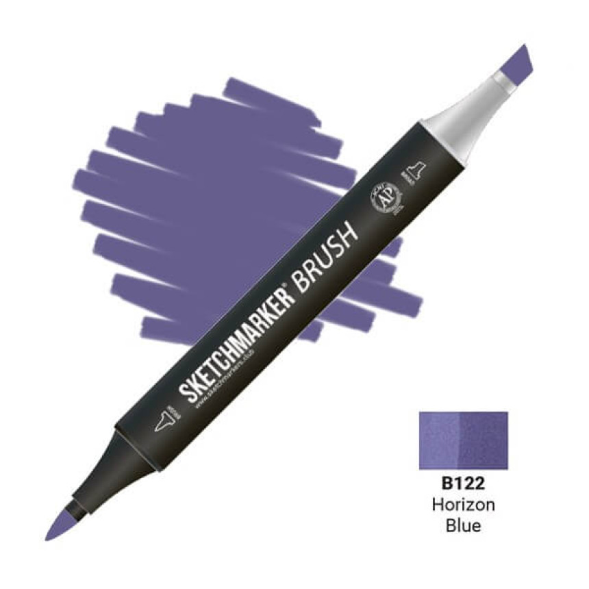 Маркер двосторонній SKETCHMARKER Brush Синій небокрай, SMB-B122